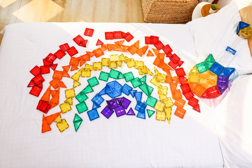 MNTL Classic Basic Teaching Aids Magnetic Tile Set 62 Pcs