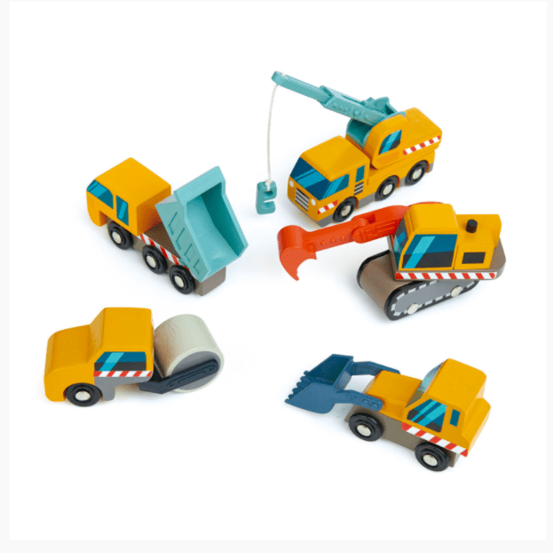 Tender Leaf Toys Wooden Construction Car Set