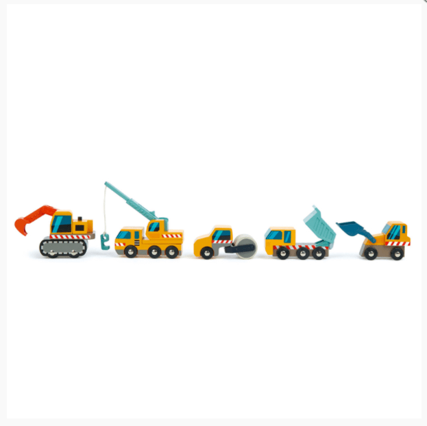 Tender Leaf Toys Wooden Construction Car Set