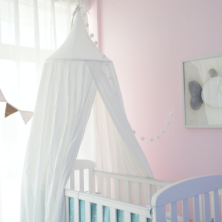 ALL 4 KIDS Aubrey Nursery Canopy - White