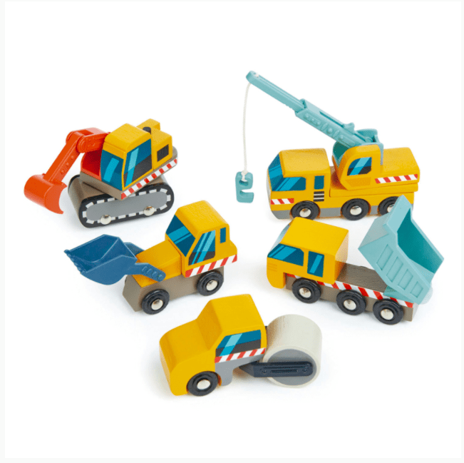 Tender Leaf Toys Wooden Construction Car Set