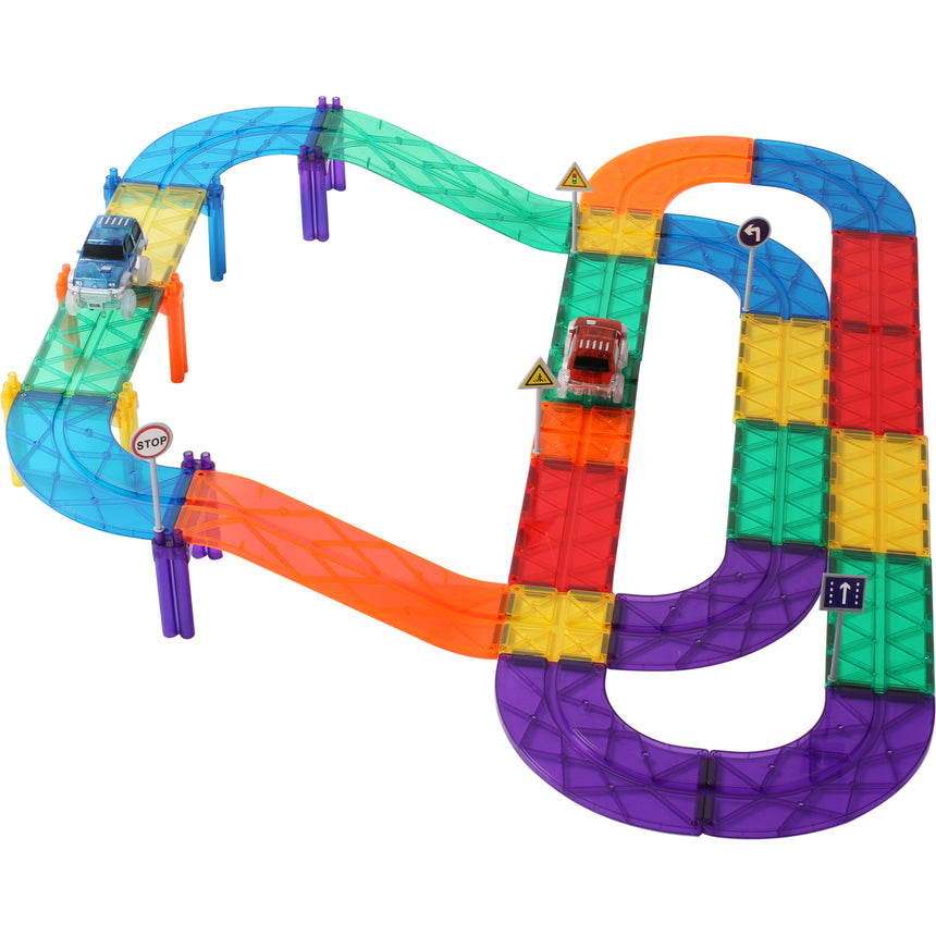 MNTL Classic Magnetic Car Track Set 52 Pcs
