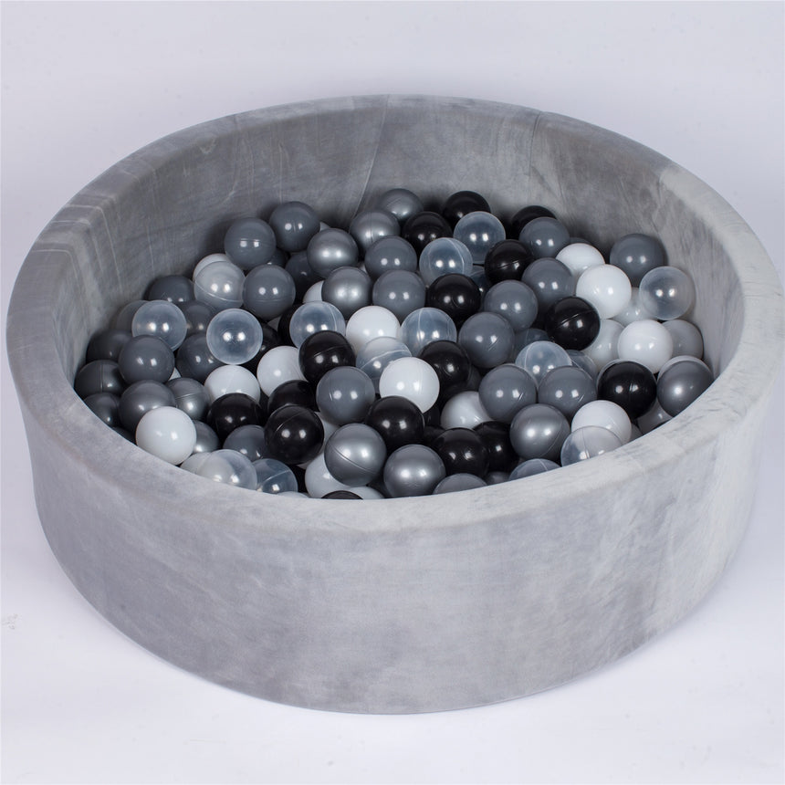 Joy Baby Alexander Grey Round Ball Pit