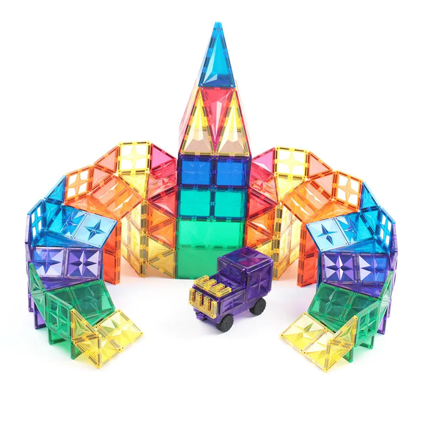 MNTL Classic Basic Teaching Aids Magnetic Tile Set 62 Pcs