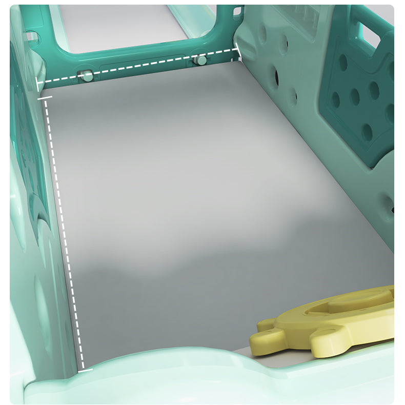 ALL 4 KIDS Lucas  Baby Slider and Swing Play Center with Bus - Blue