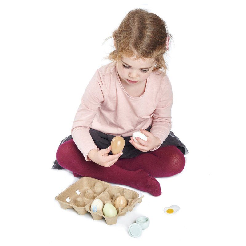 Tender Leaf Toys Pretend Wooden Eggs