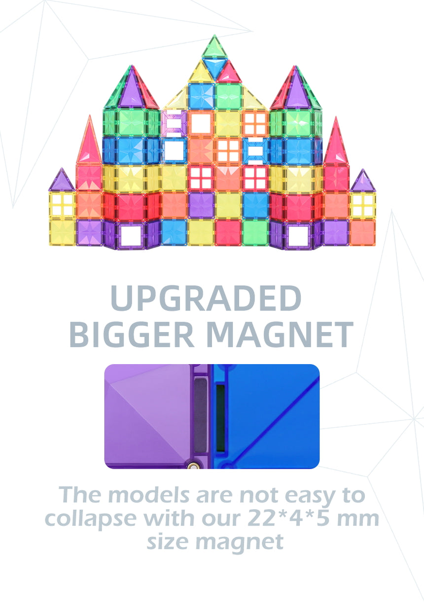 MNTL Pastal Magnetic Tile 108 Pcs