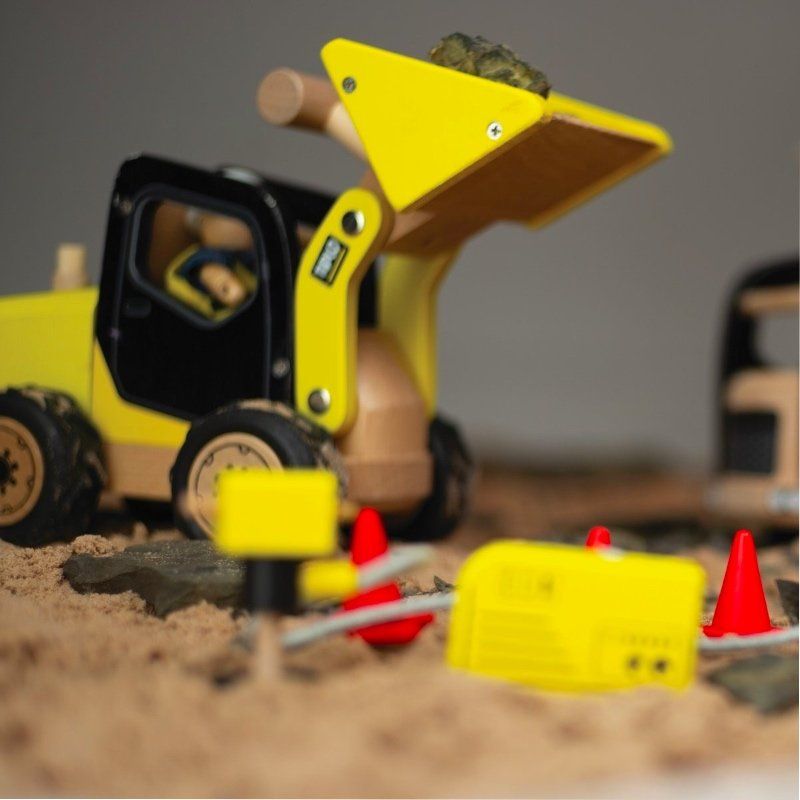 Tidlo Wooden Construction Toy -  Front End Loader