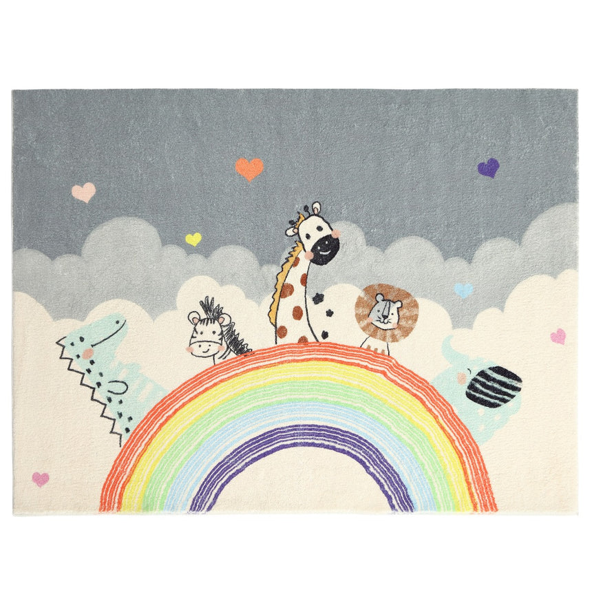 All 4 Kids Rainbow Animal Rug