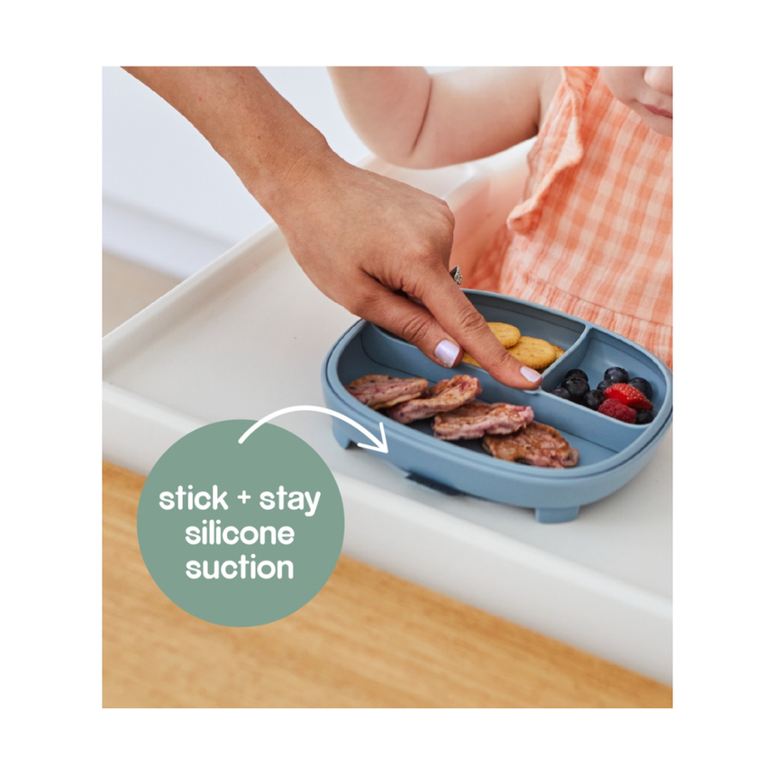 B.Box Silicone Plate + Lid - blush