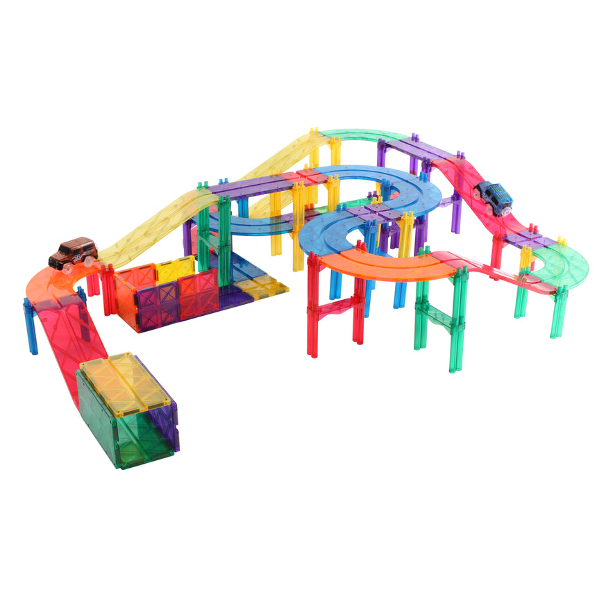 MNTL Classic Magnetic Car Track Set 108 Pcs