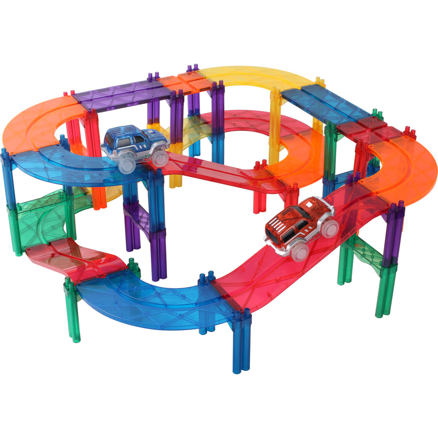MNTL Classic Magnetic Car Track Set 108 Pcs