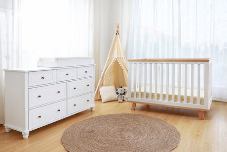 Joy Baby Mia Cot and 7 Drawer Change Table Package