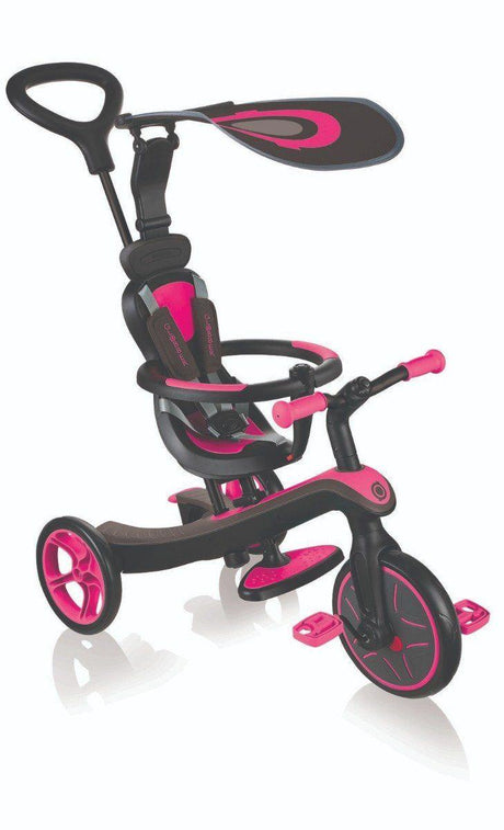 Globber Explorer 4 in 1 Trike - Fuchsia Pink